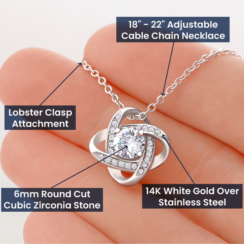 To My Beautiful Future Wife - My Missing Piece - Love Knot Necklace