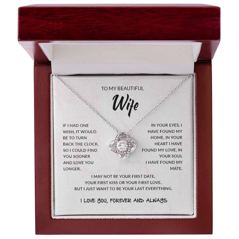 To My Wife | Love Knot Necklace