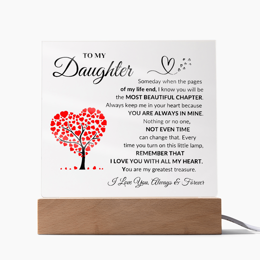 To My Daughter | Printed Square Acrylic