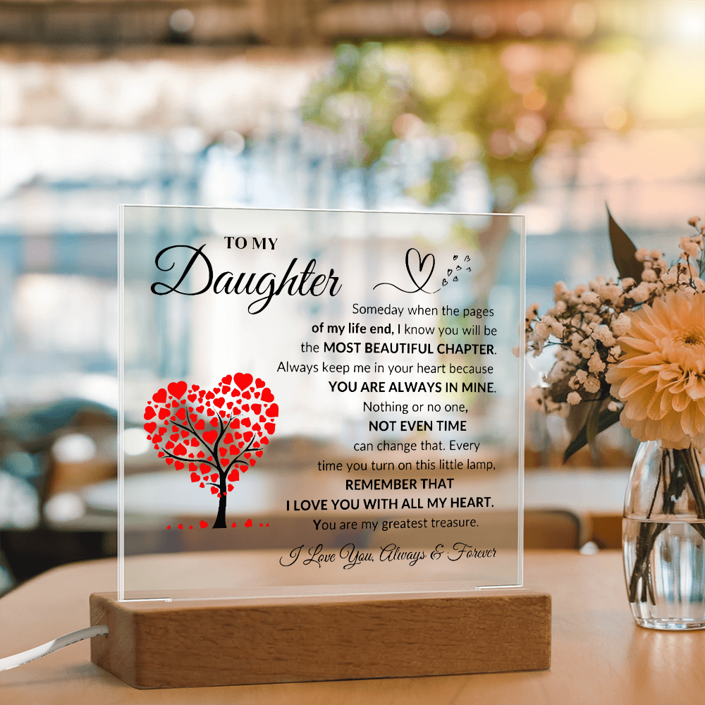 To My Daughter | Printed Square Acrylic