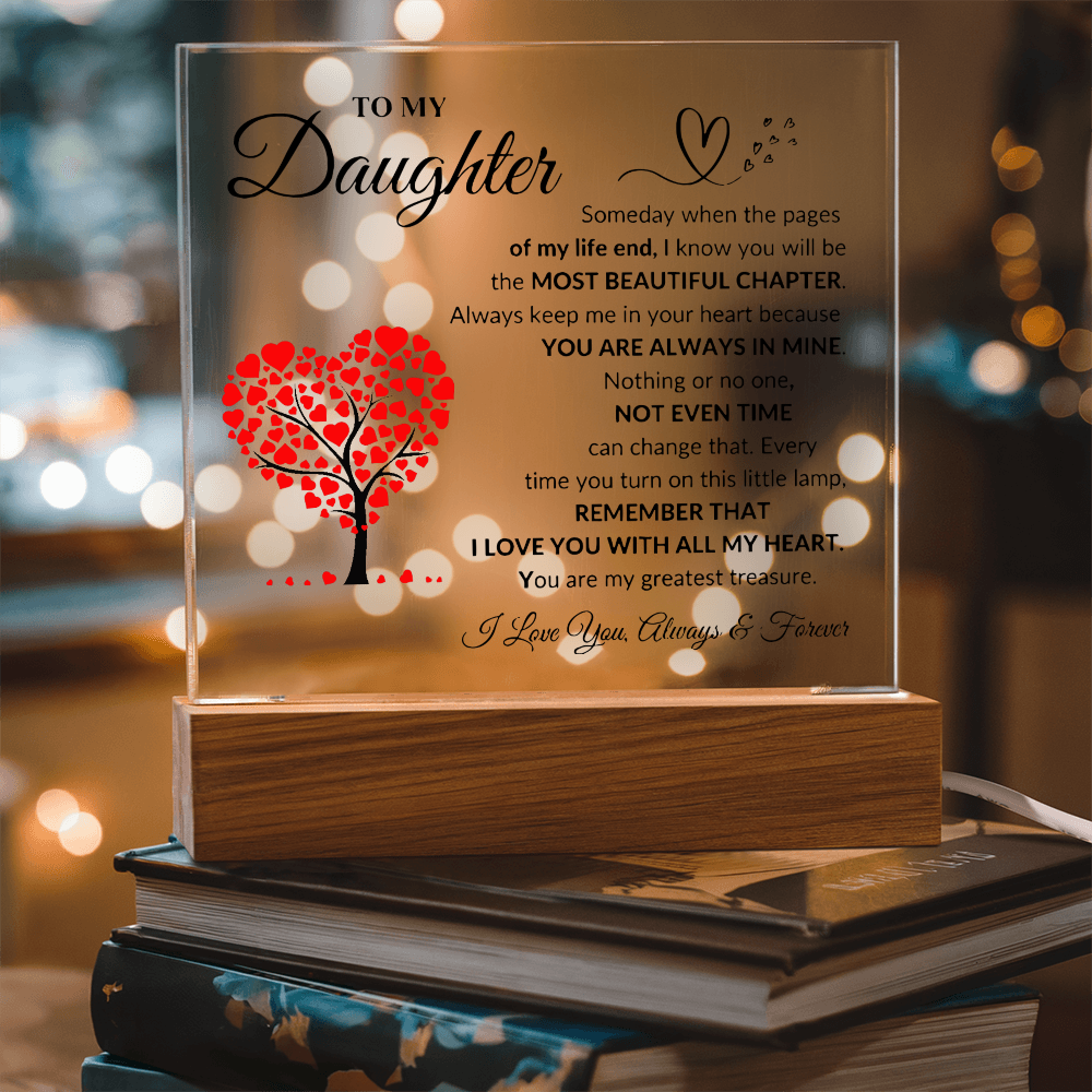 To My Daughter | Printed Square Acrylic