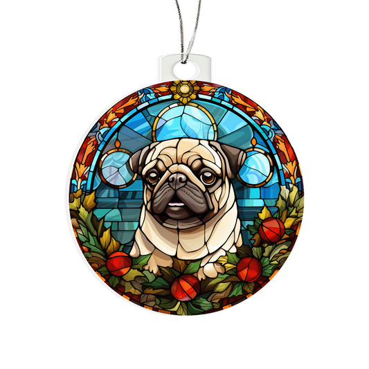 Pet Faux Stained Glass Ornament - Acrylic