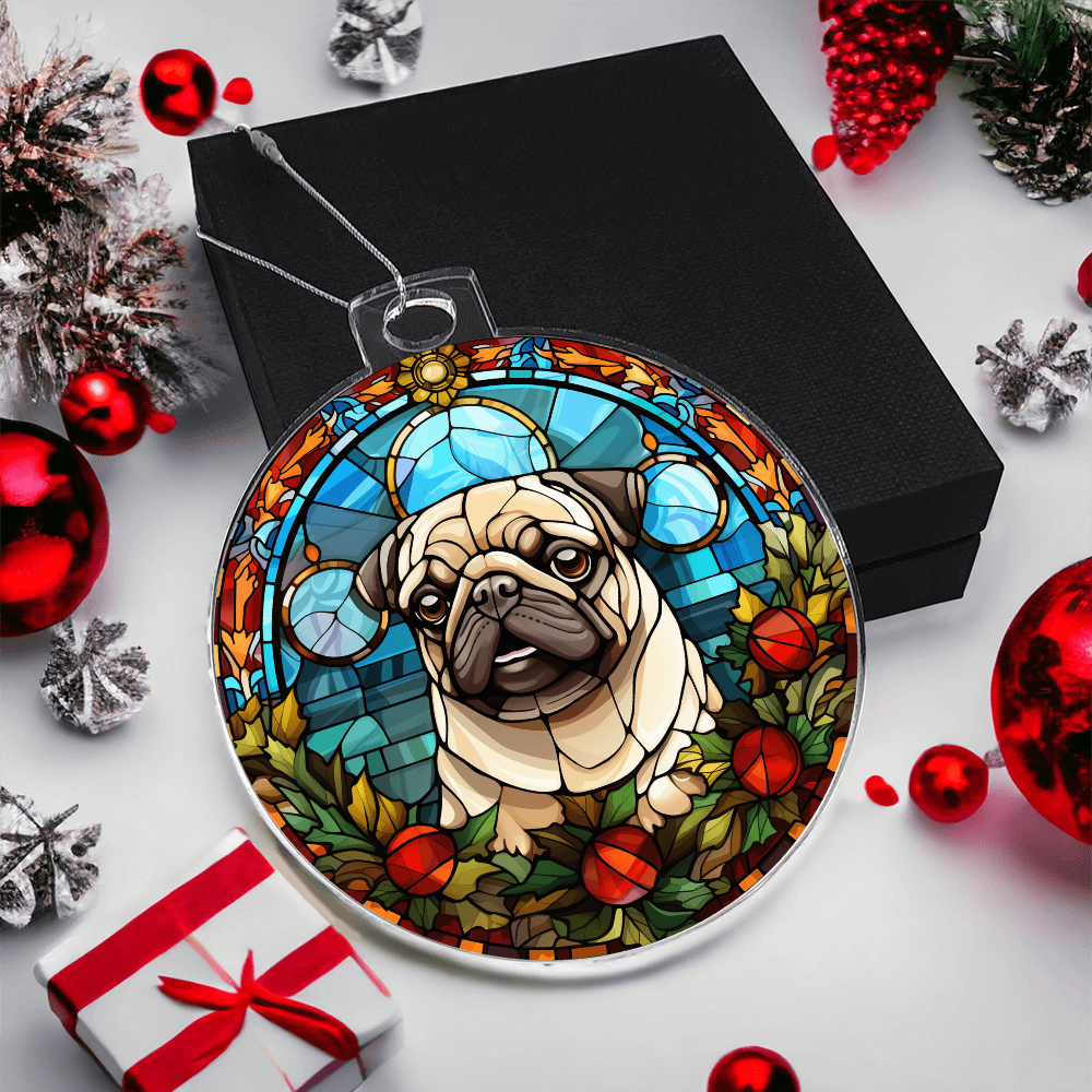Pet Faux Stained Glass Ornament - Acrylic