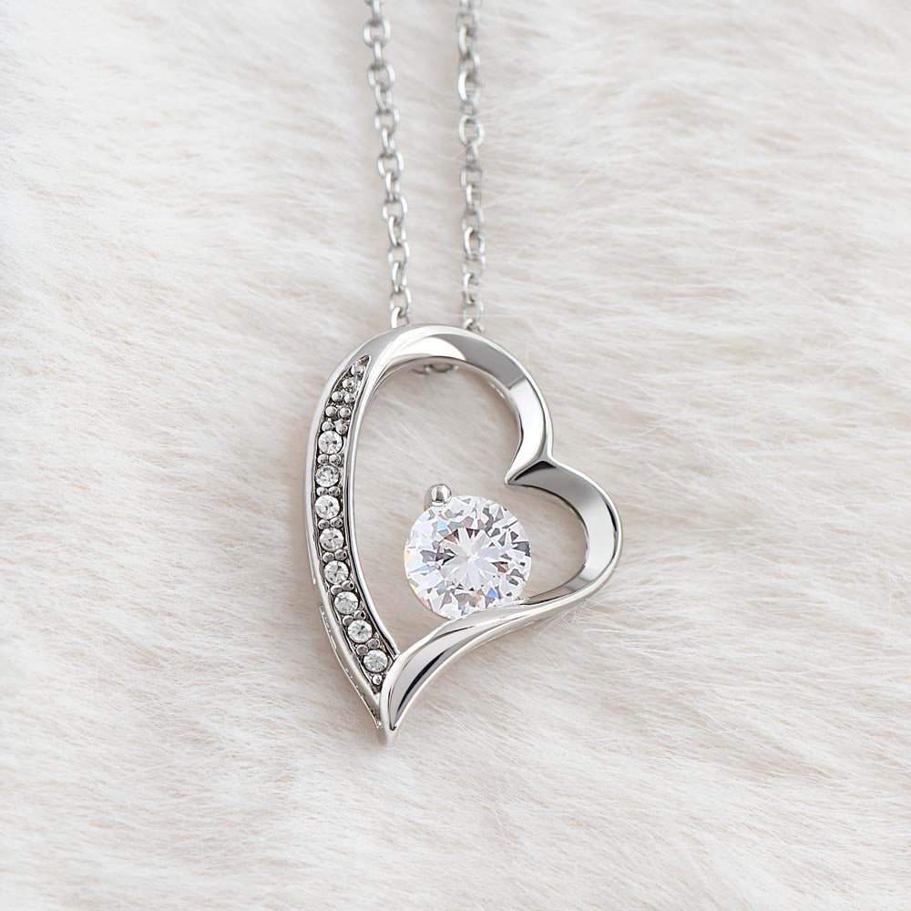 Heart Pendant Necklace - To My Daughter, From Mom