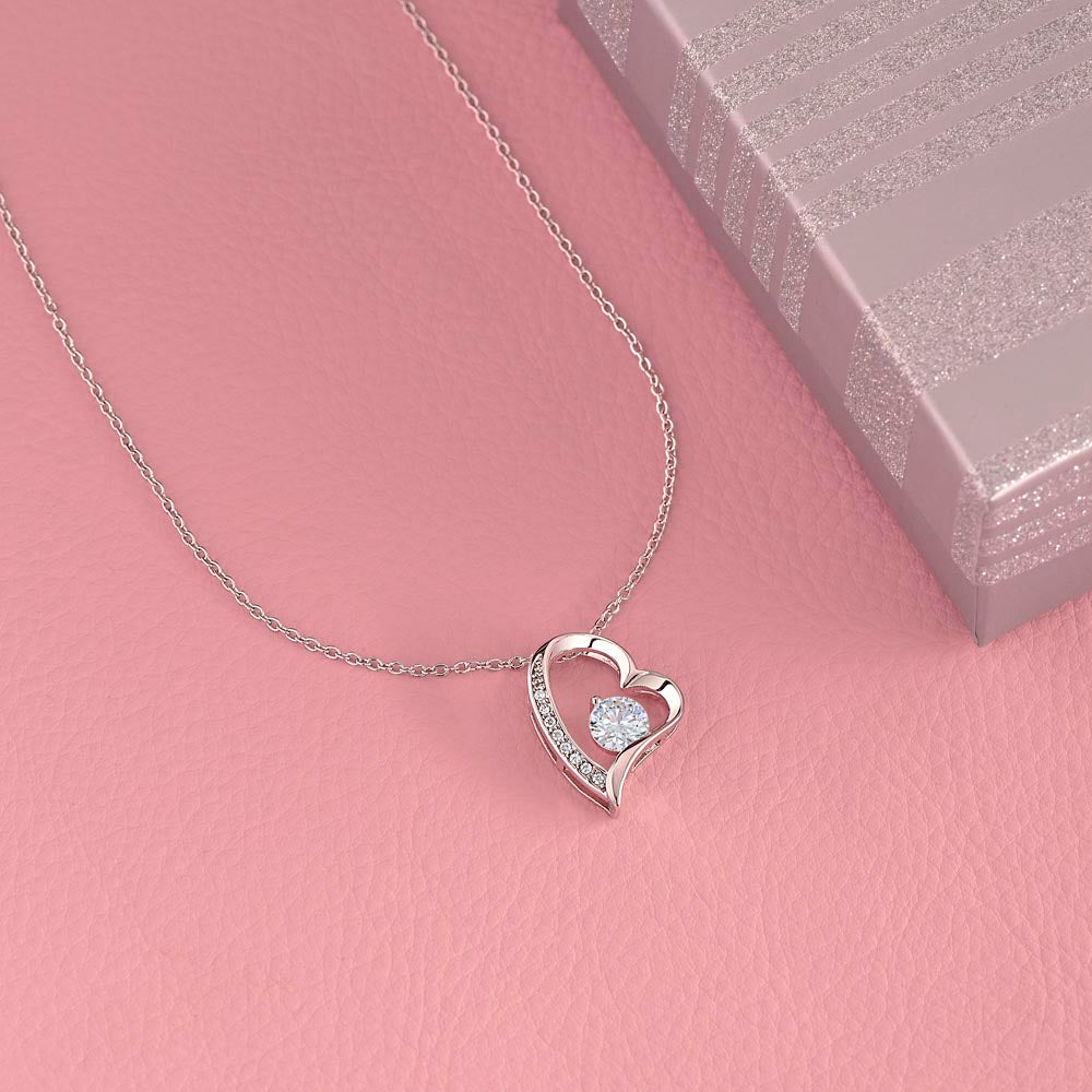 To My Bonus Daughter - Heart Necklace