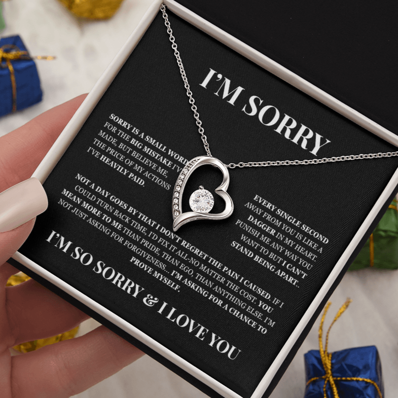 I'm Sorry! Apology Gift for Her - Forever Love Necklace