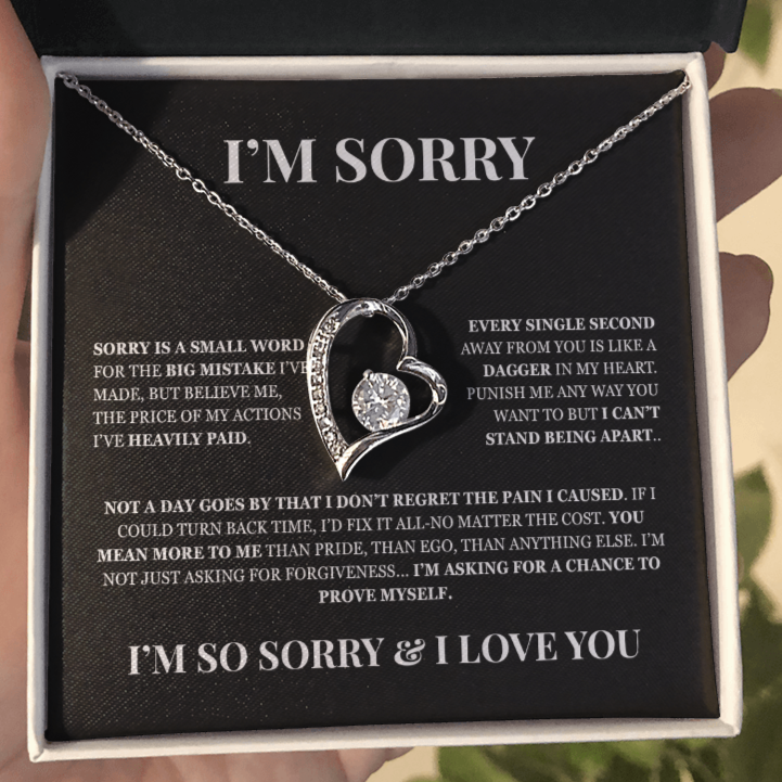I'm Sorry! Apology Gift for Her - Forever Love Necklace