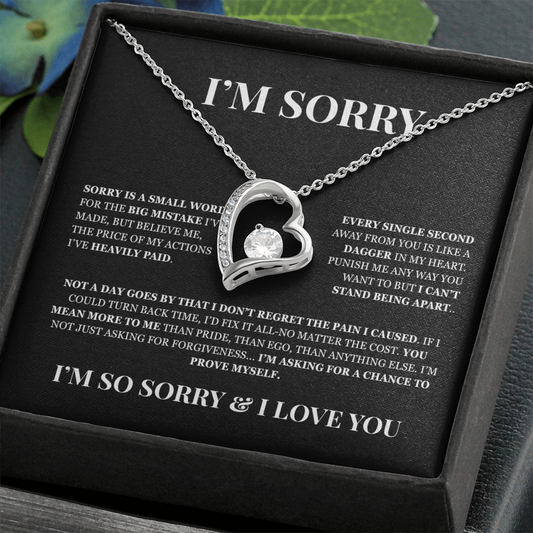 I'm Sorry! Apology Gift for Her - Forever Love Necklace