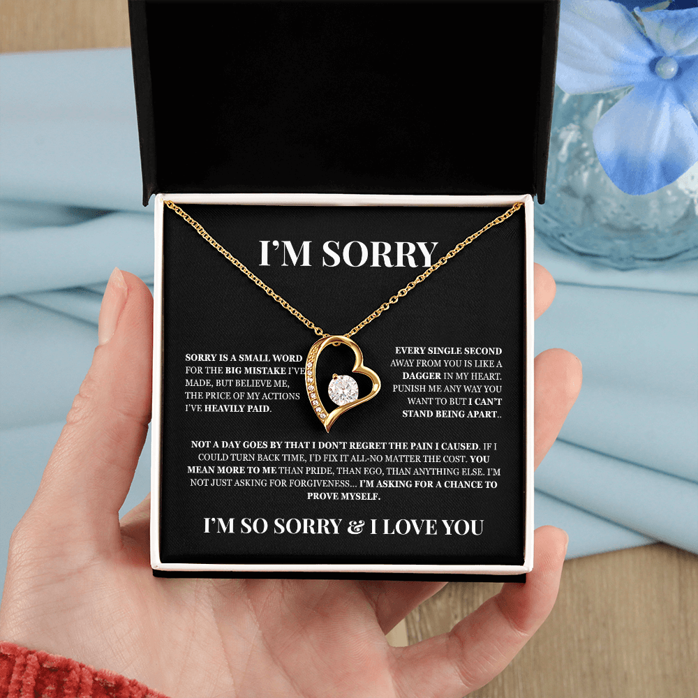 I'm Sorry! Apology Gift for Her - Forever Love Necklace