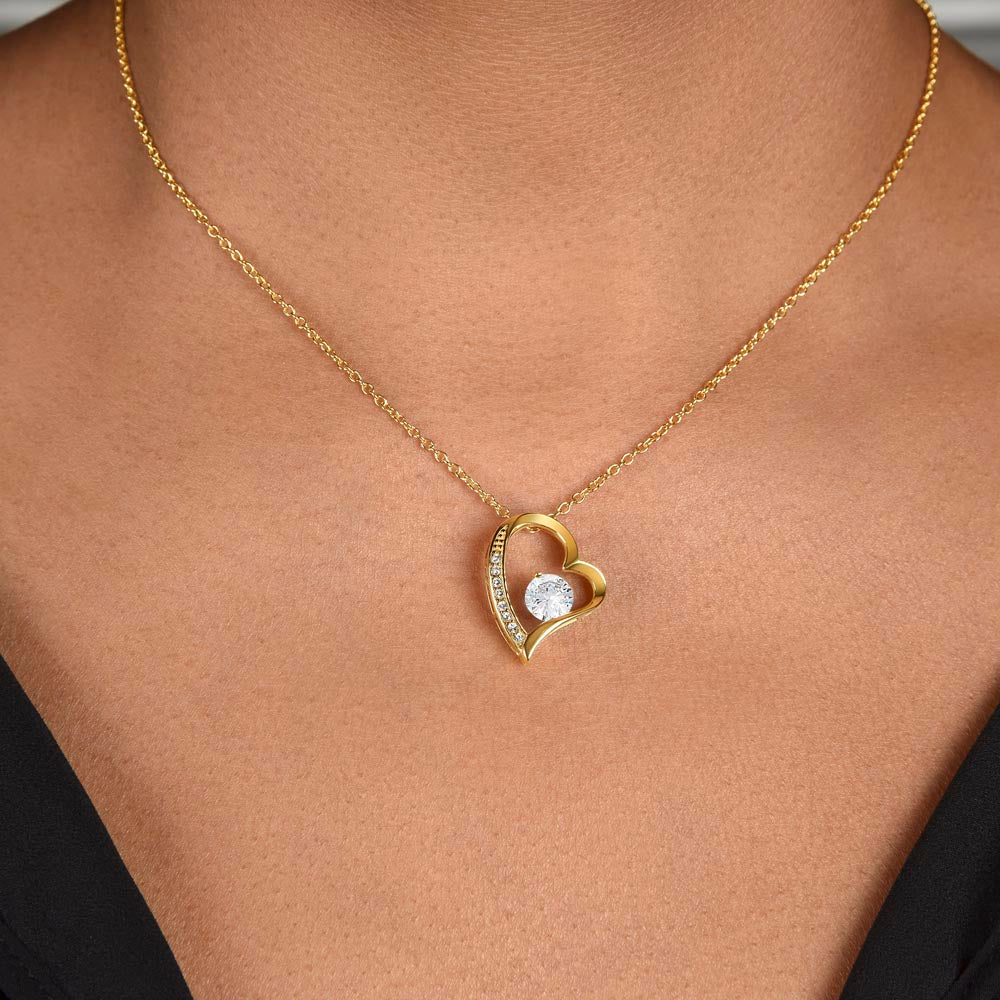 To My Daughter - Love Mom Heart Pendant