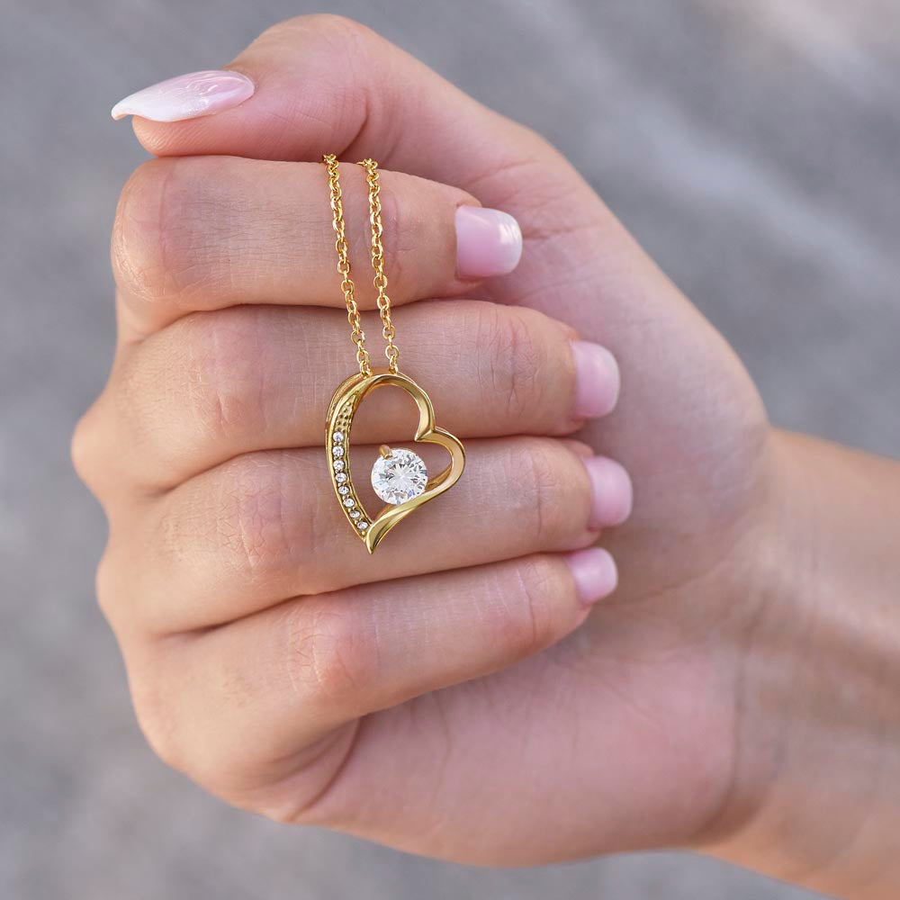 To My Beautiful Daughter - Love Dad - Forever Love Necklace