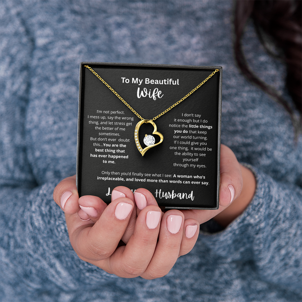 My Beautiful Wife Forever Love Necklace