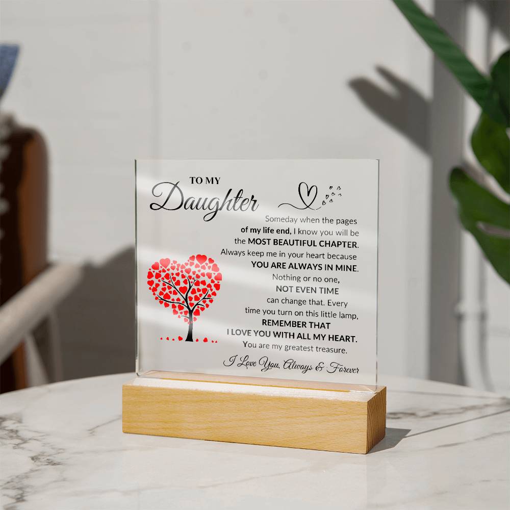 To My Daughter | Printed Square Acrylic
