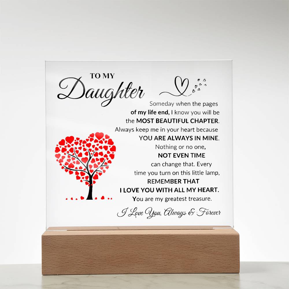 To My Daughter | Printed Square Acrylic