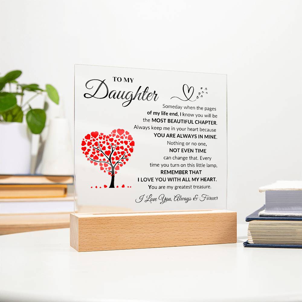 To My Daughter | Printed Square Acrylic