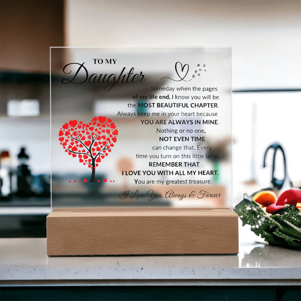 To My Daughter | Printed Square Acrylic