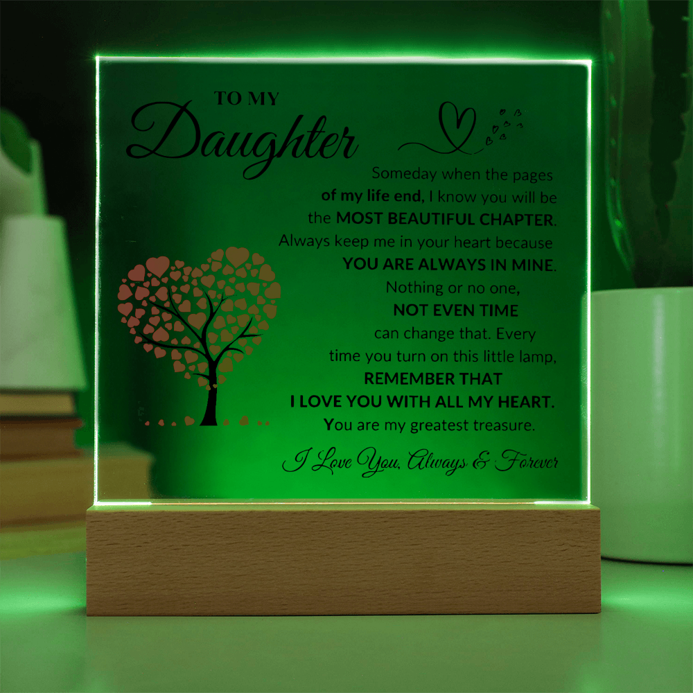 To My Daughter | Printed Square Acrylic
