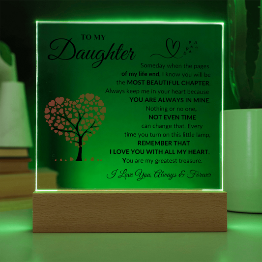 To My Daughter | Printed Square Acrylic