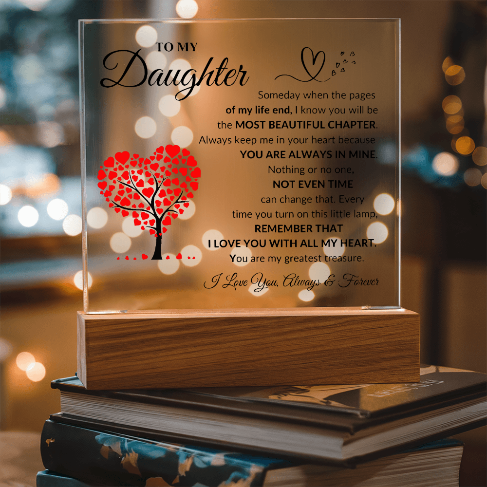 To My Daughter | Printed Square Acrylic