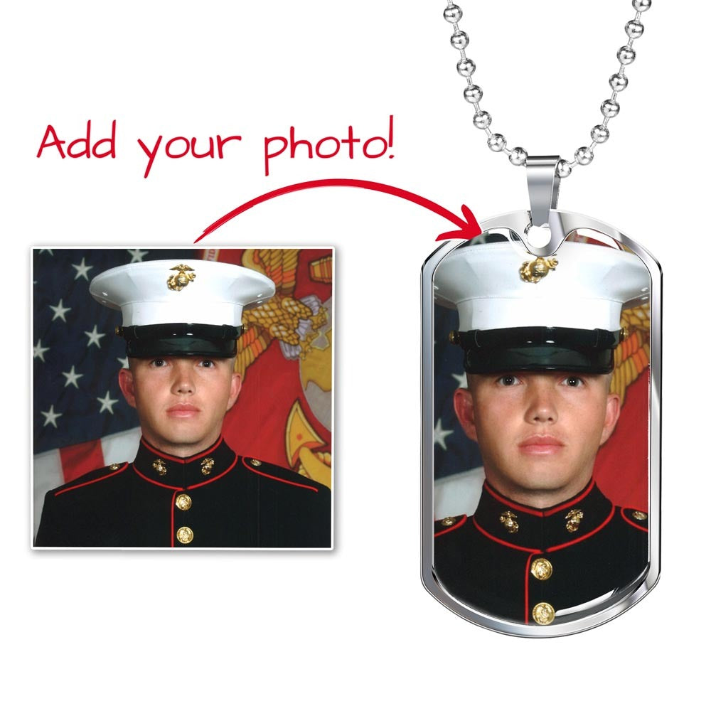 Personalized Photo Dog Tag Necklace