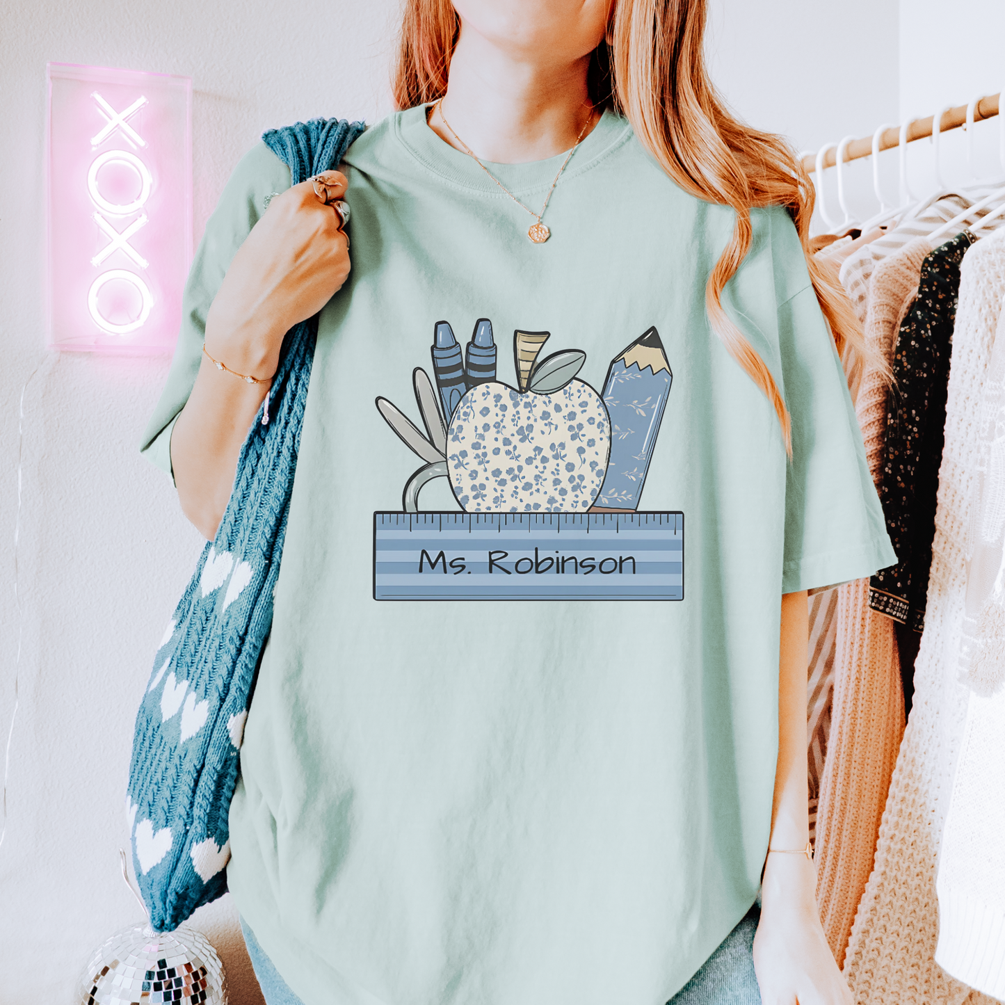 Personalized Teacher T-Shirt (Comfort Colors)