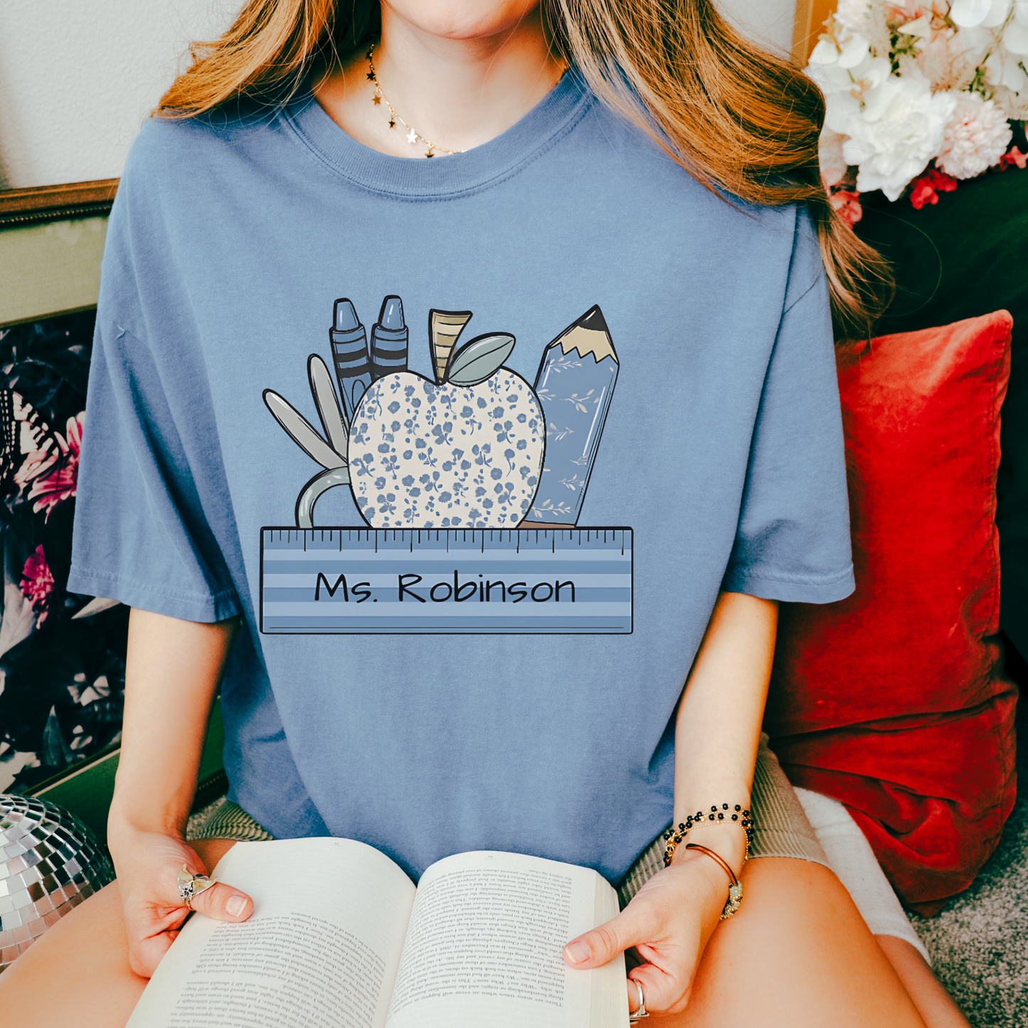 Personalized Teacher T-Shirt (Comfort Colors)