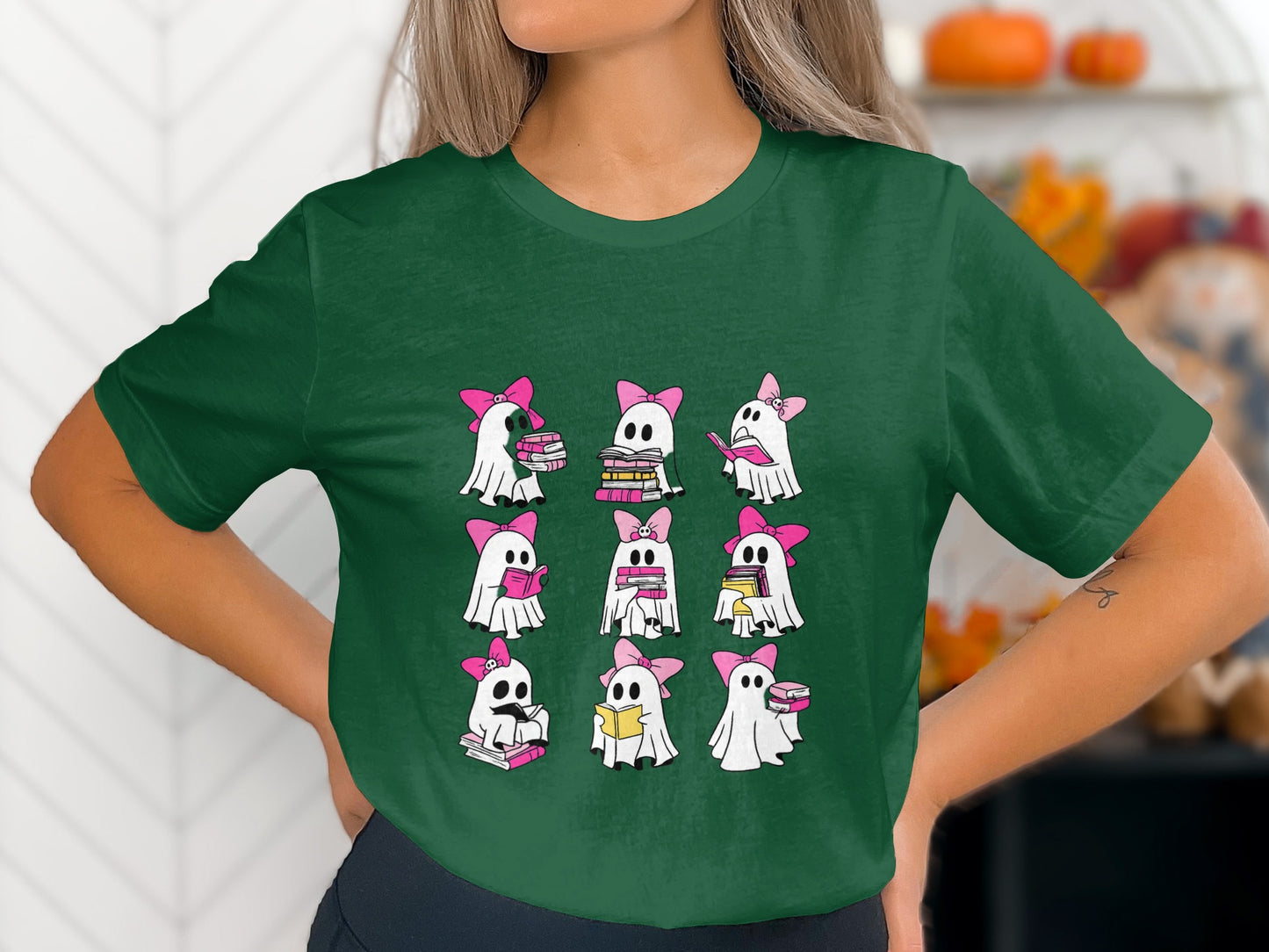 Cute Ghost Themed Design Halloween Shirt product type