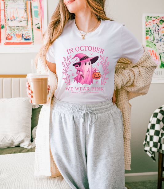 In October We Wear Pink Unisex T-Shirt