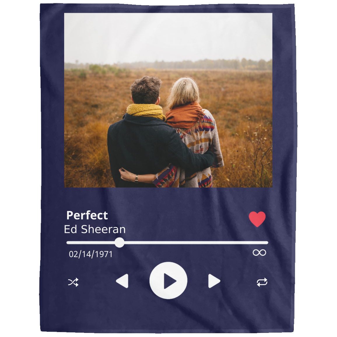 Personalized Photo Plush Fleece Blanket