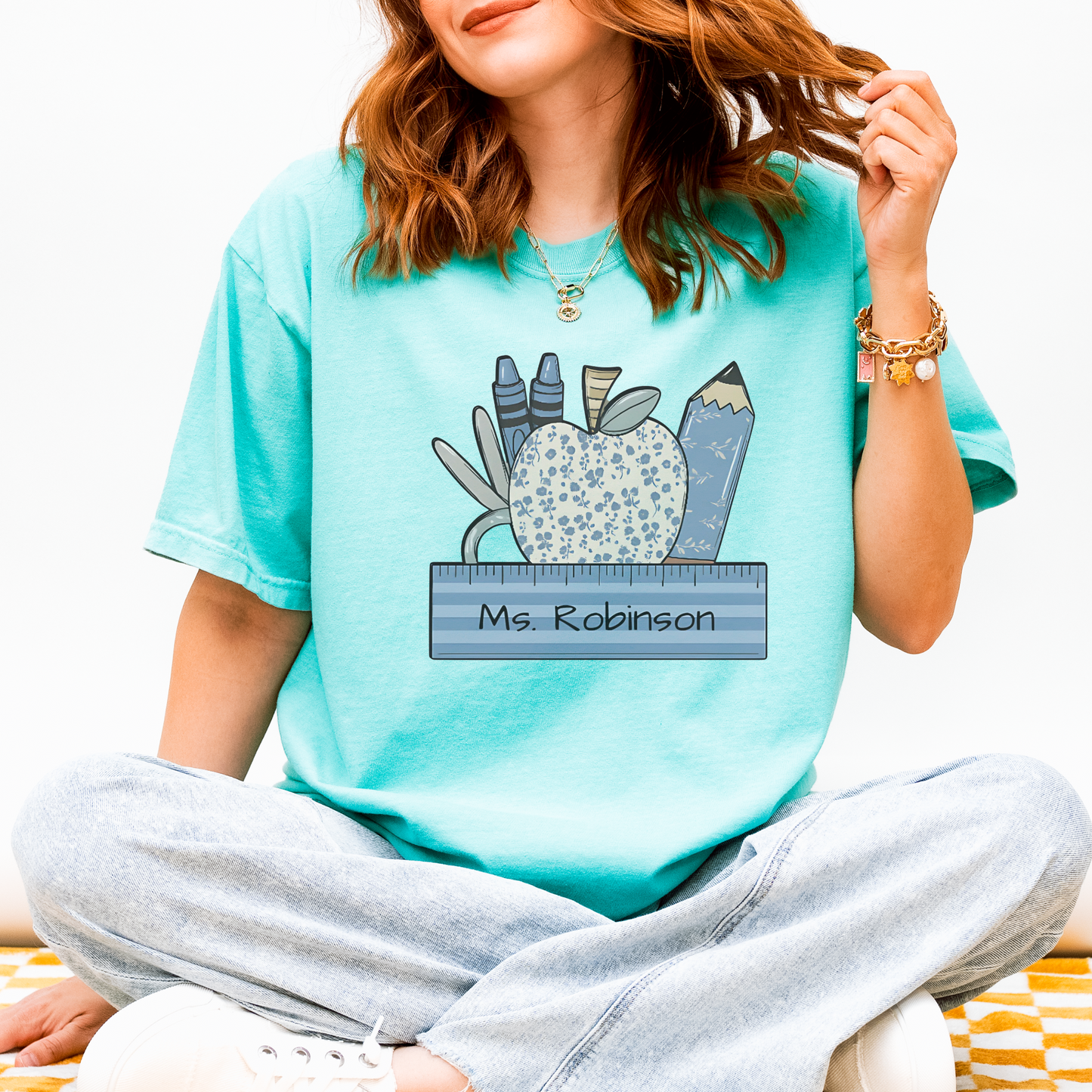 Personalized Teacher T-Shirt (Comfort Colors)