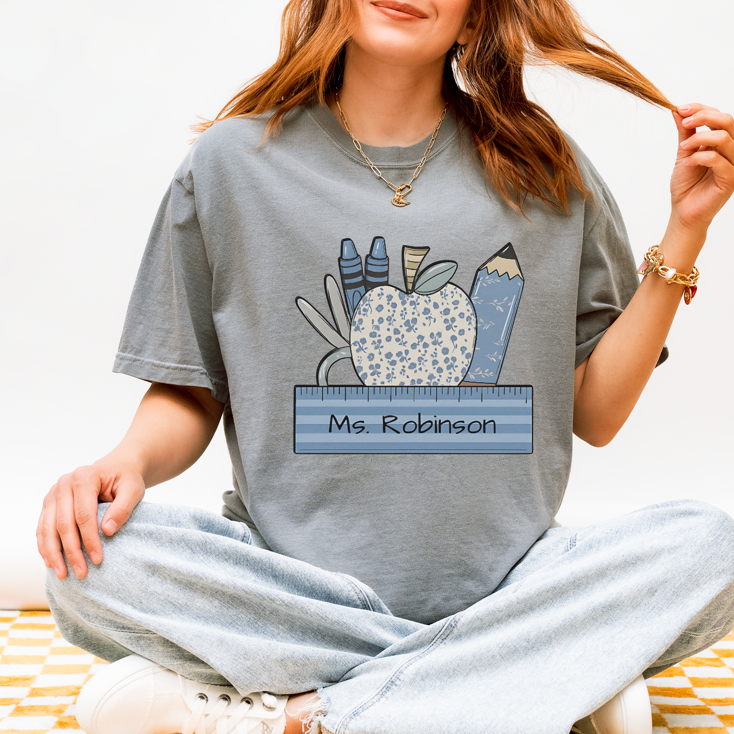 Personalized Teacher T-Shirt (Comfort Colors)