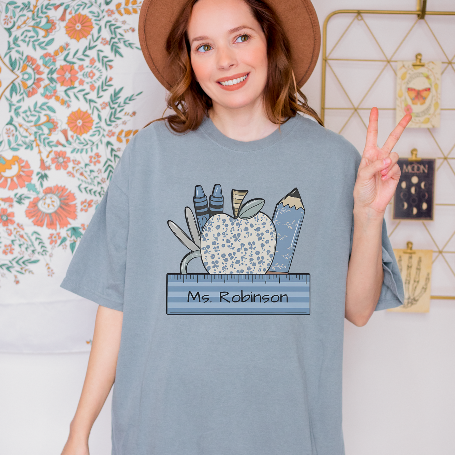 Personalized Teacher T-Shirt (Comfort Colors)