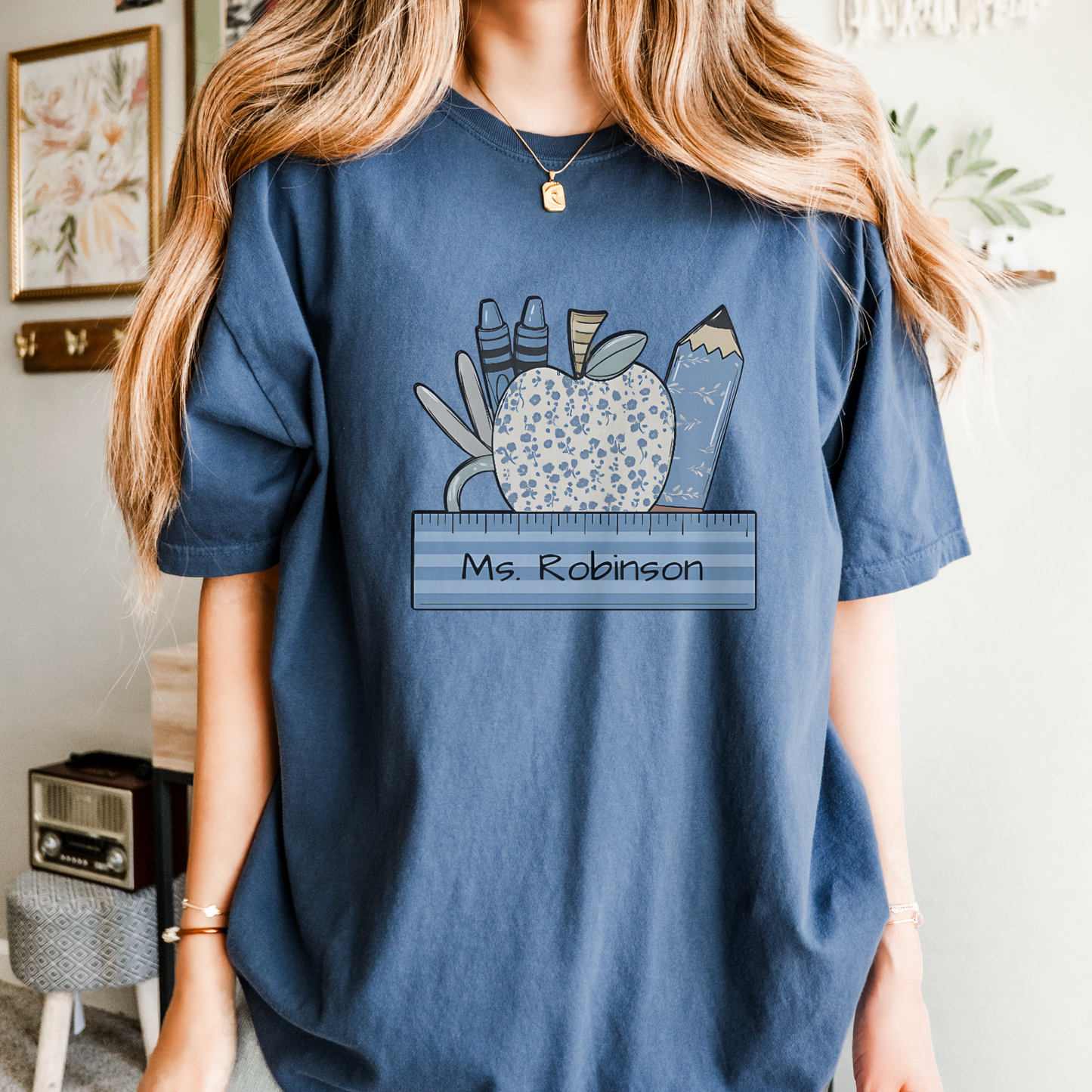 Personalized Teacher T-Shirt (Comfort Colors)