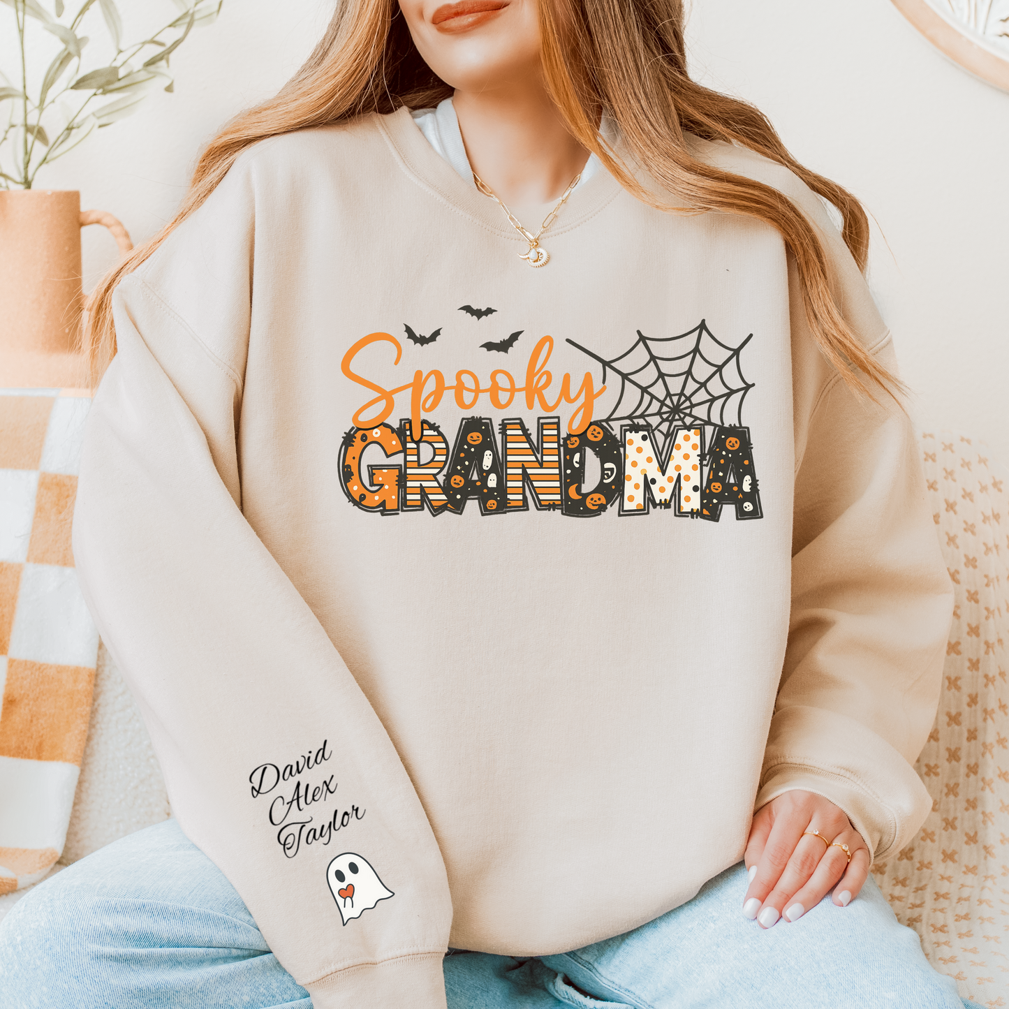 Spooky Grandma Unisex Heavy Blend™ Crewneck Sweatshirt