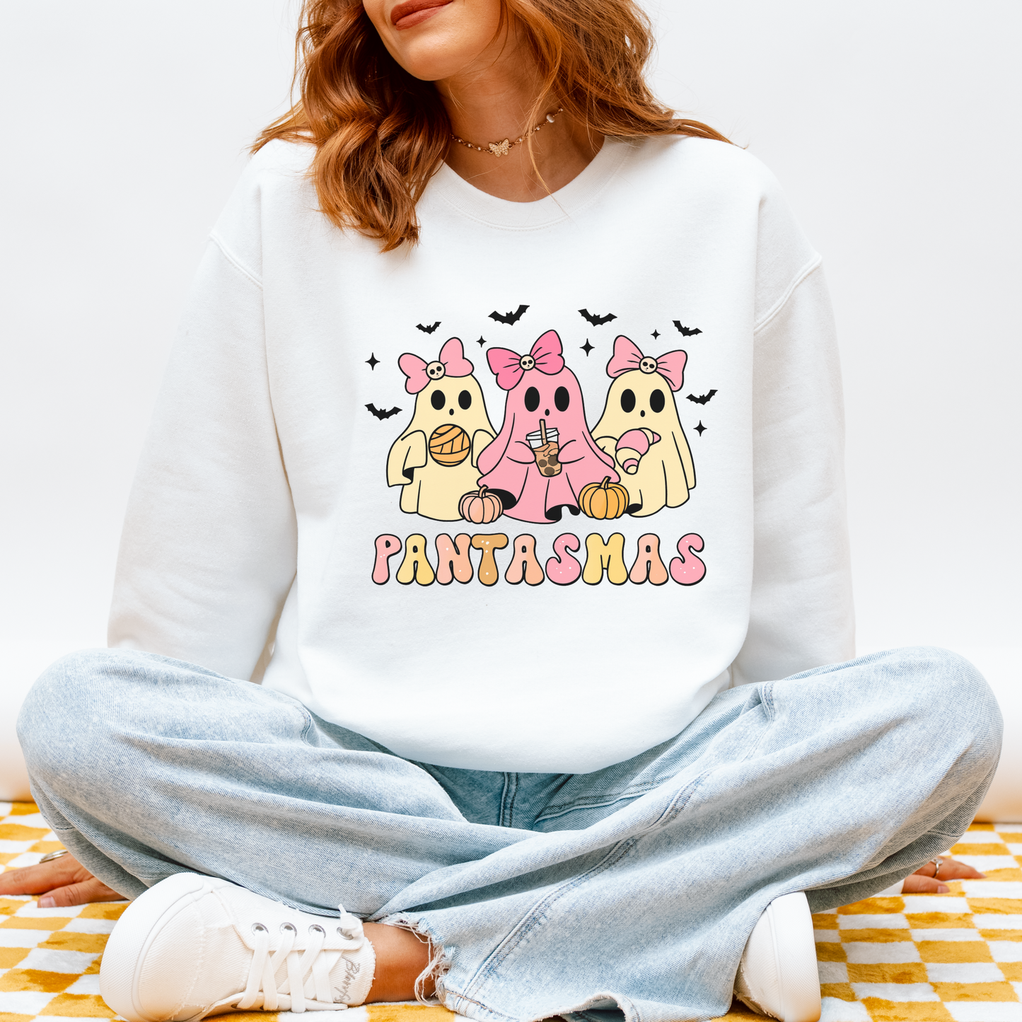 Whimsical Halloween Crewneck Sweatshirt – Perfect for Cozy Nights, Seasonal Style, PANTASMAS Design, Unisex Gift, Fun Fall Fashion, [...]