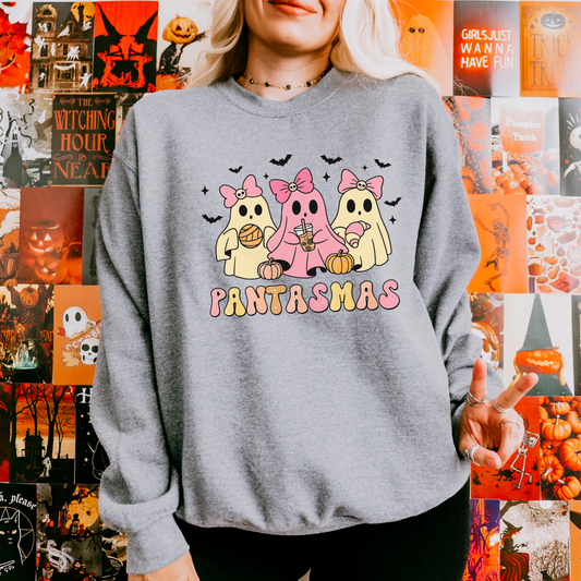 Whimsical Halloween Crewneck Sweatshirt – Perfect for Cozy Nights, Seasonal Style, PANTASMAS Design, Unisex Gift, Fun Fall Fashion, [...]