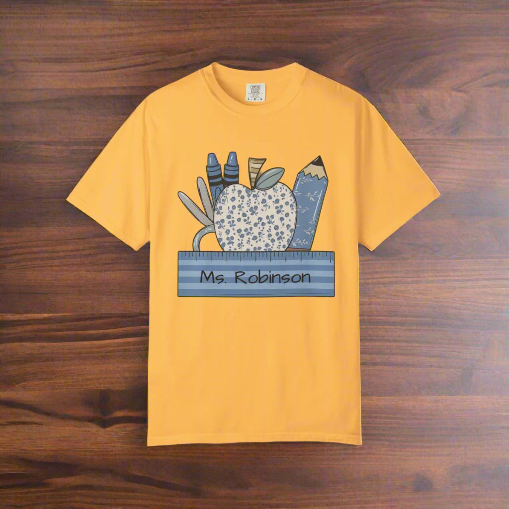 Personalized Teacher T-Shirt (Comfort Colors)