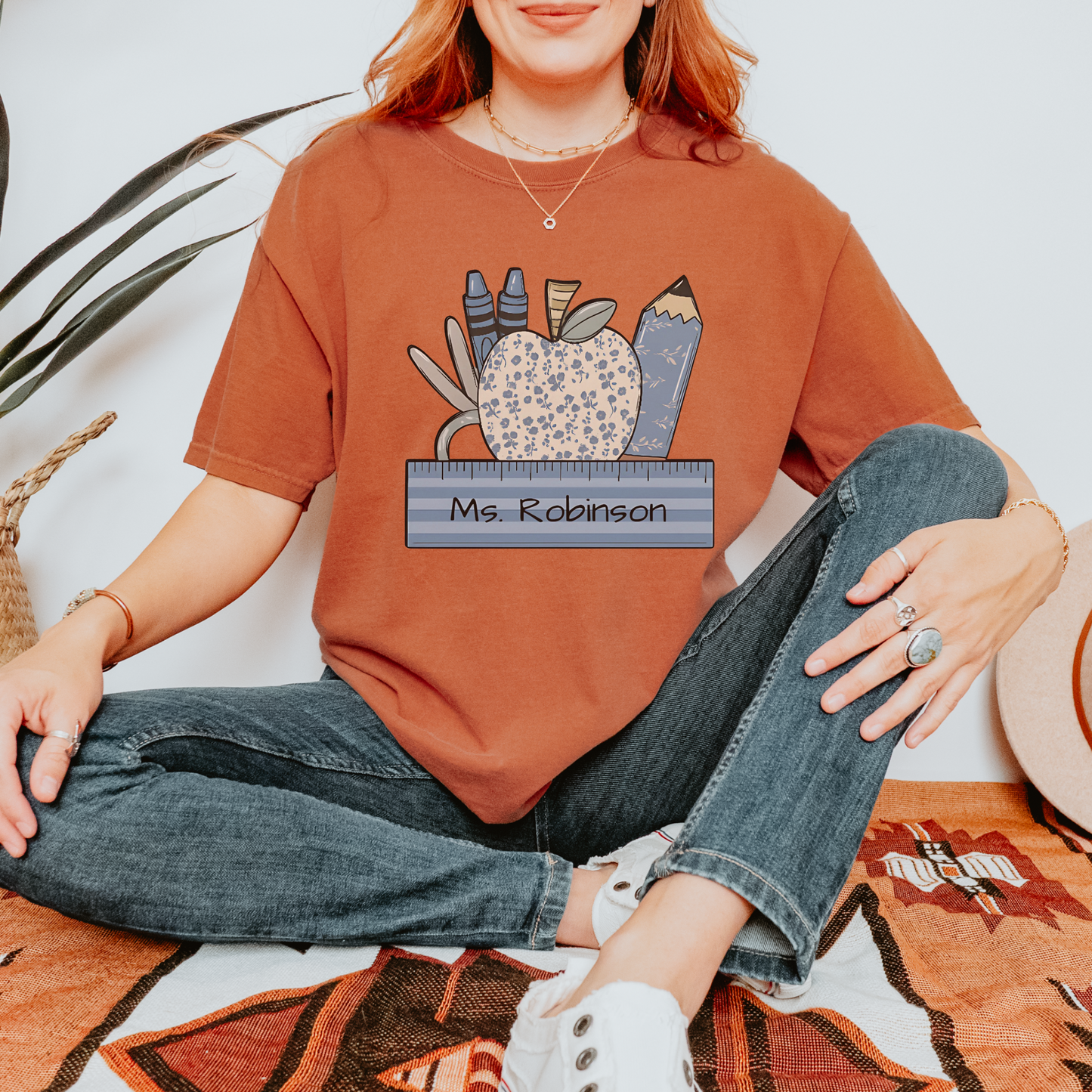 Personalized Teacher T-Shirt (Comfort Colors)